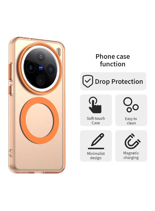 general Compatible with Vivo X200 Pro 5G Case Cover,Supports Wireless Charging,Shockproof Magnetic Phone Case，Compatible with Vivo X200 Pro 5G Case - Image 4