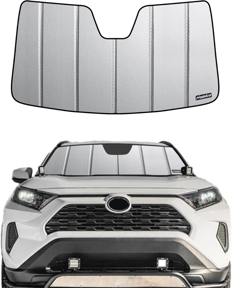 Pigenius Ultimate Folding Windshield Sun Shade for 2019-2022 Toyota RAV4 & RAV4 Prime - Image 1
