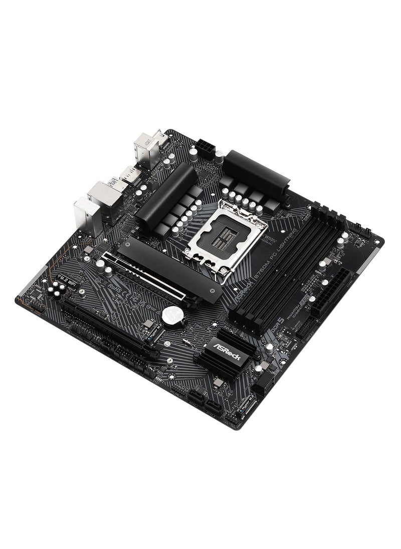 ASRock - ASRock B760M PG Lightning LGA1700 Socket Intel Gaming Motherboard - Image 1