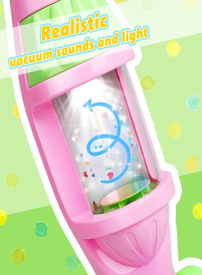 EP EXERCISE N PLAY Kids Vacuum Cleaner Toy, Pink, Pretend Play Household Housekeeping Cleaner with Lights & Sounds, Includes Vacuum, Sprayer Bottle & 2 Cleaning Cloths, Age 3+ - Image 4