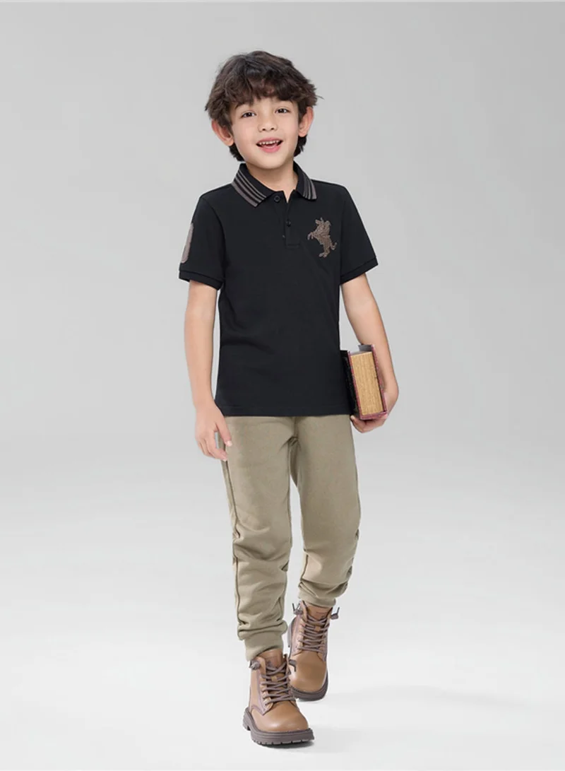 جيوردانو Kid's Slim Fit Napoleon Signature Polo