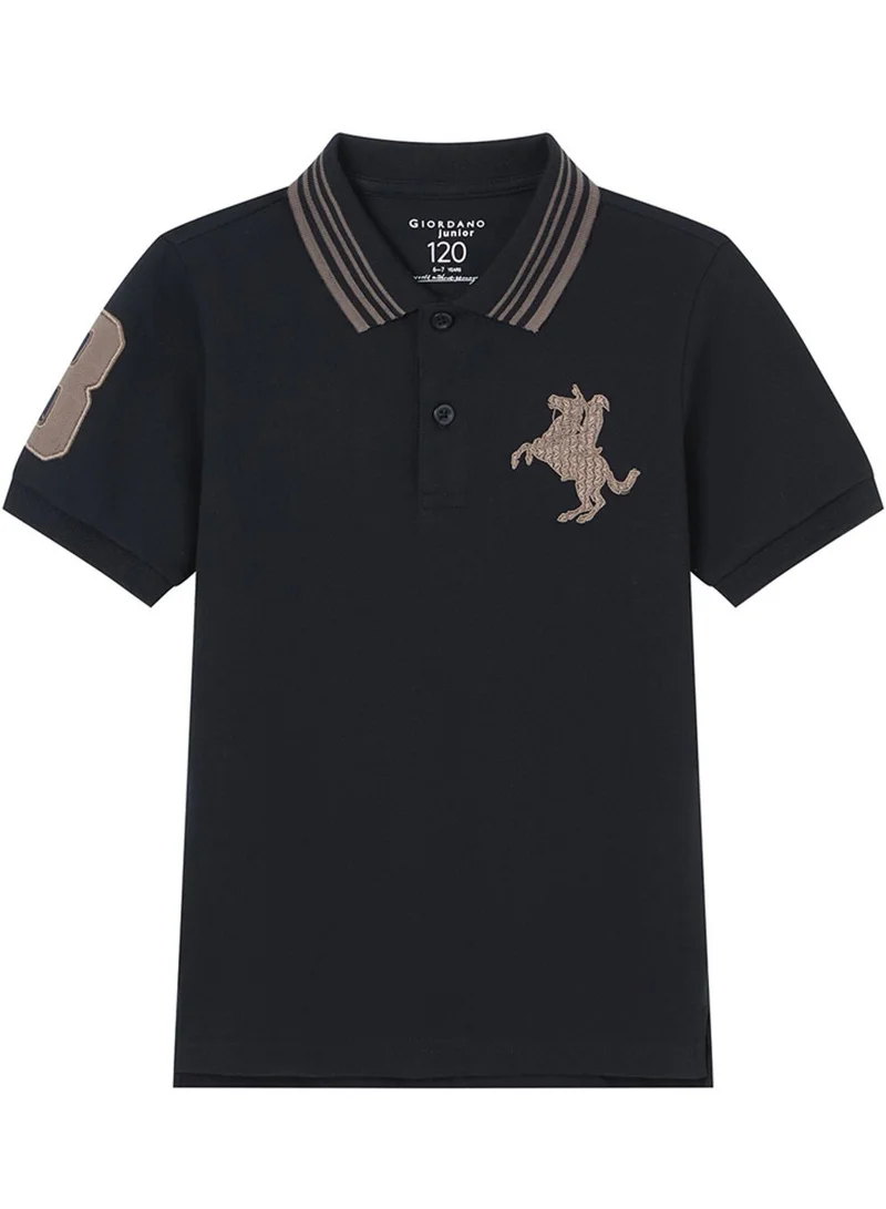 GIORDANO  Kid's Slim Fit Napoleon Signature Polo  | Best Price UAE