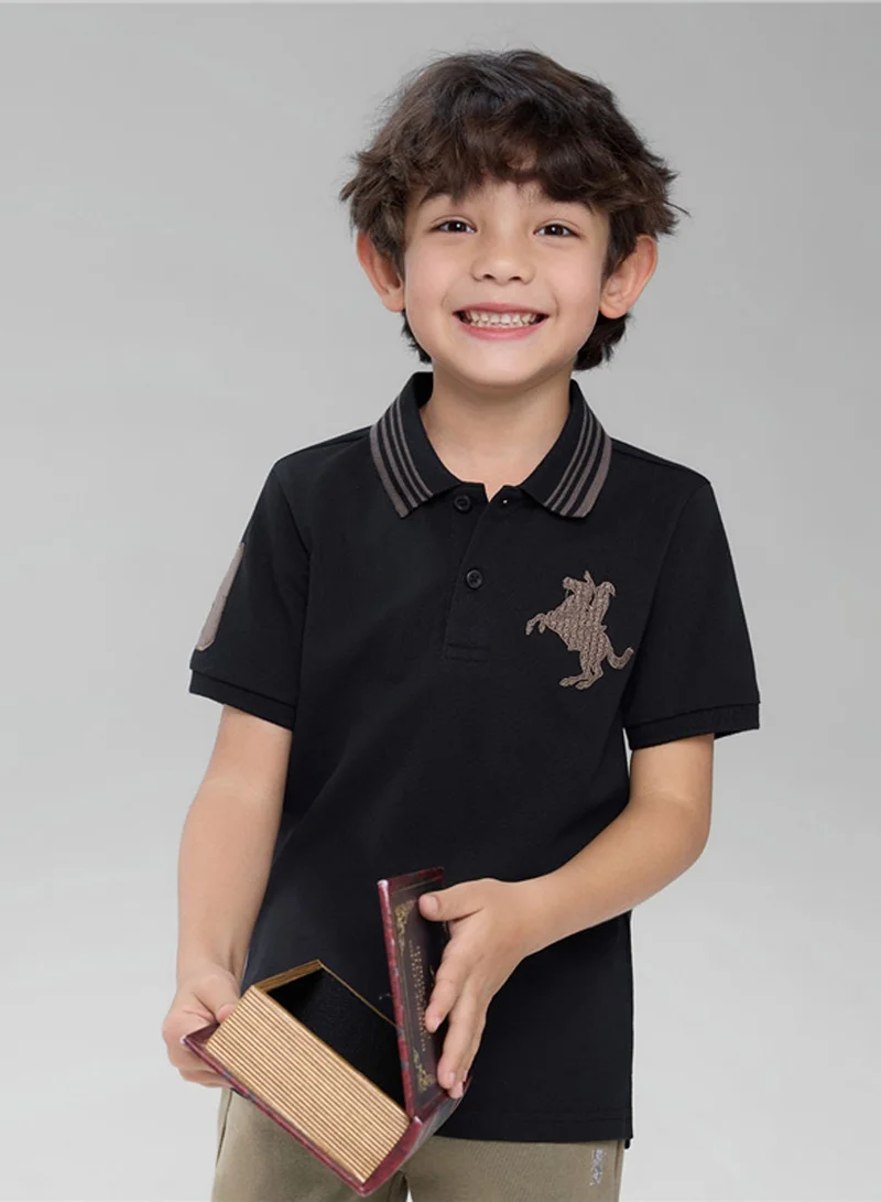 جيوردانو Kid's Slim Fit Napoleon Signature Polo