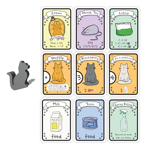 AEG Cat Lady Board Game | Collect Toys and Rescue Cats | Family Card Drafting Game for 2-4 Players | Ages 10+ | Easy to Learn & Plays in 30 Minutes - Image 3