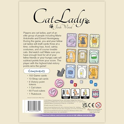 AEG Cat Lady Board Game | Collect Toys and Rescue Cats | Family Card Drafting Game for 2-4 Players | Ages 10+ | Easy to Learn & Plays in 30 Minutes - Image 2