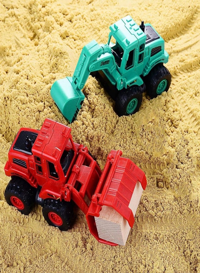 Nagpew 8 Pieces Construction Car Decor, Construction Vehicles, Truck, Excavator, Bulldozer, Mixer, Crane for Sandbox - Image 5