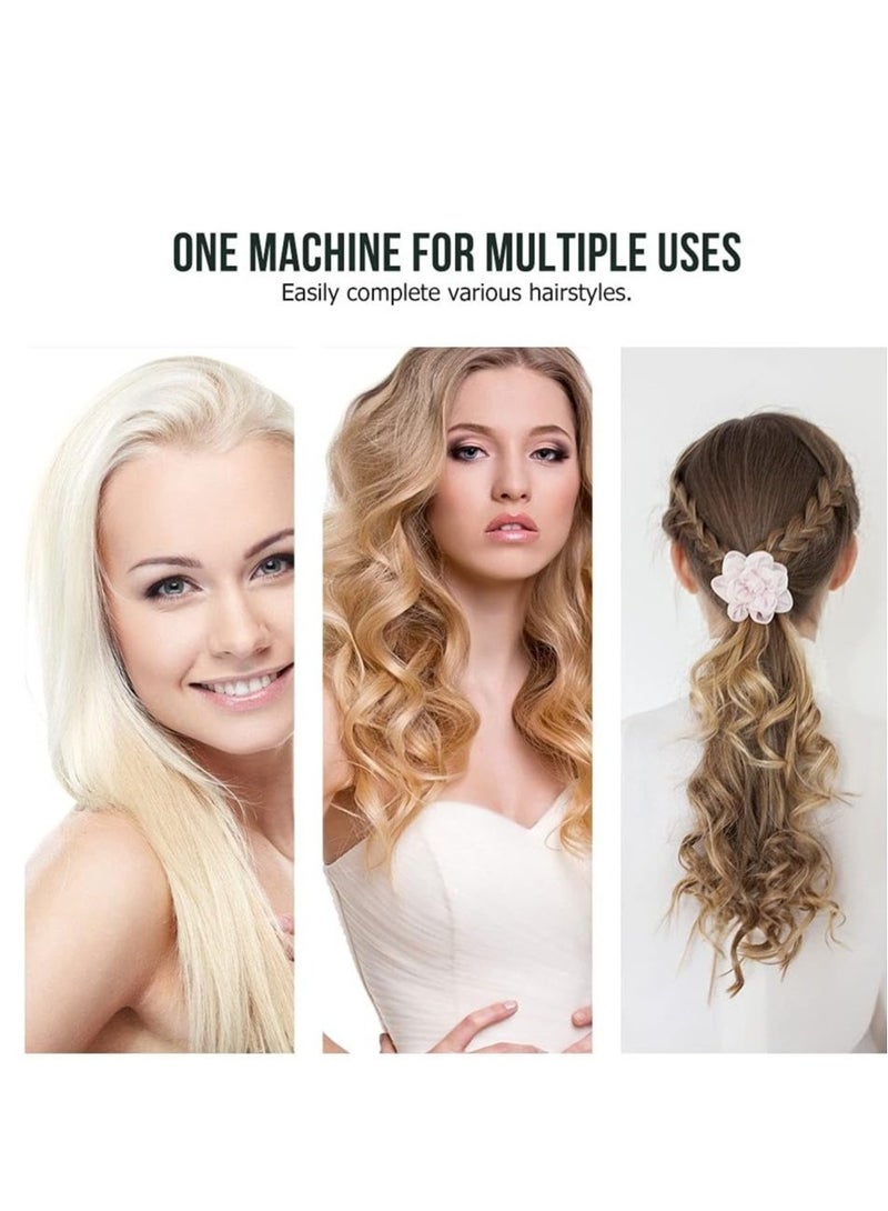 ELTRAZONE 3 in 1 Hair Dryer Brushes Electric Blow Rotating Hot Air Comb For Curler Straightener Professional Negative Ionic Hair Styler (green) - Image 5