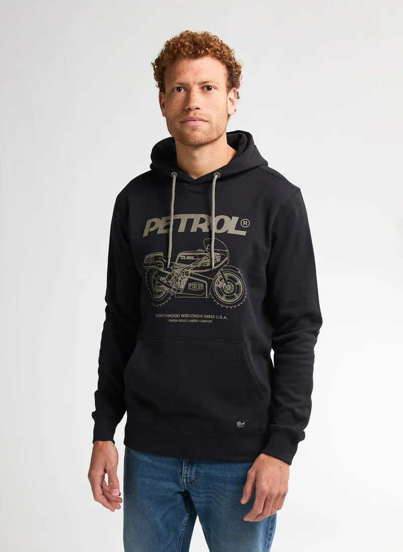 Men Sweater Hooded Print