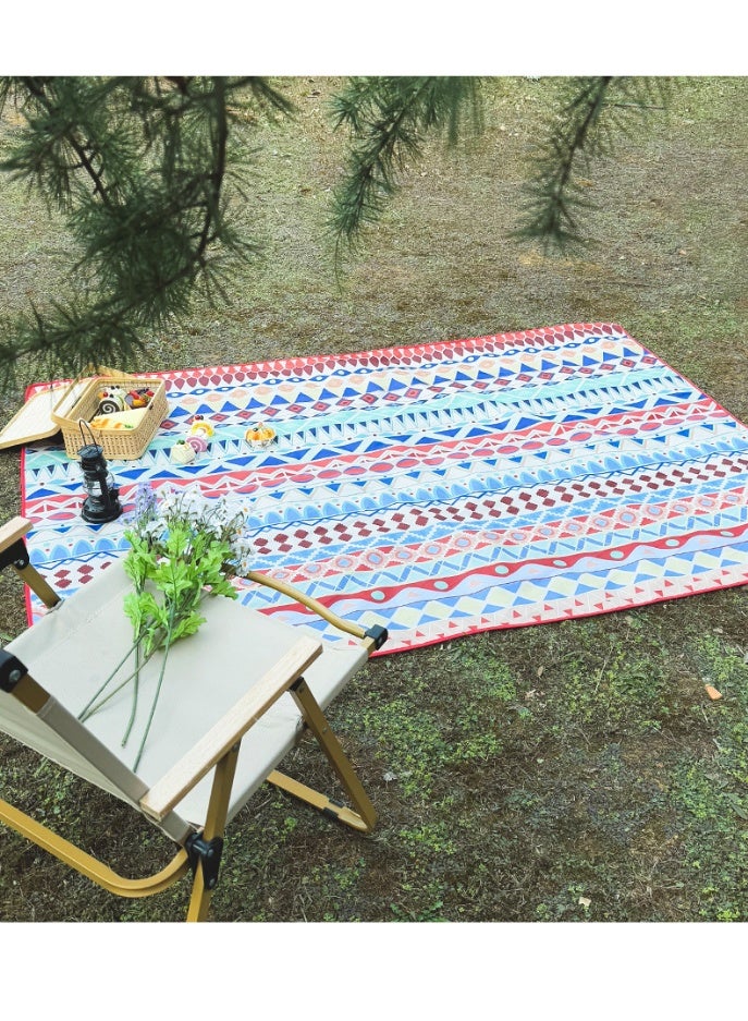 Portable Mini Picnic Blanket, Waterproof Pocket Beach Mat, Foldable Oxford Outdoor Mat for Camping, Hiking, Park, Travel - Image 2