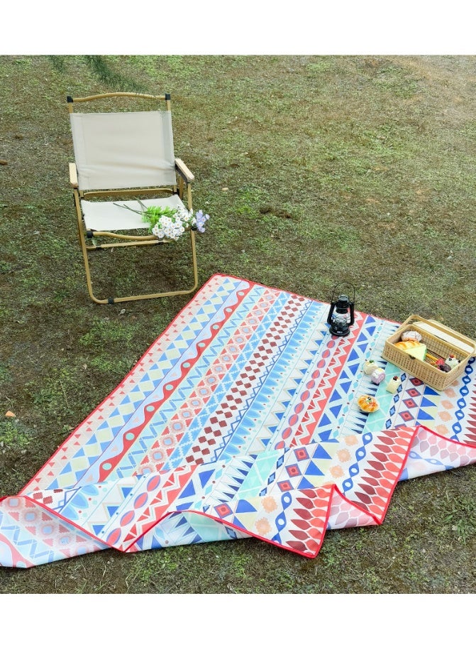 Portable Mini Picnic Blanket, Waterproof Pocket Beach Mat, Foldable Oxford Outdoor Mat for Camping, Hiking, Park, Travel - Image 4