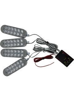 Space Flashing Lamp Set of 4 Remote Controlled Yellow-Yellow 12-50V / LAPA213-1 