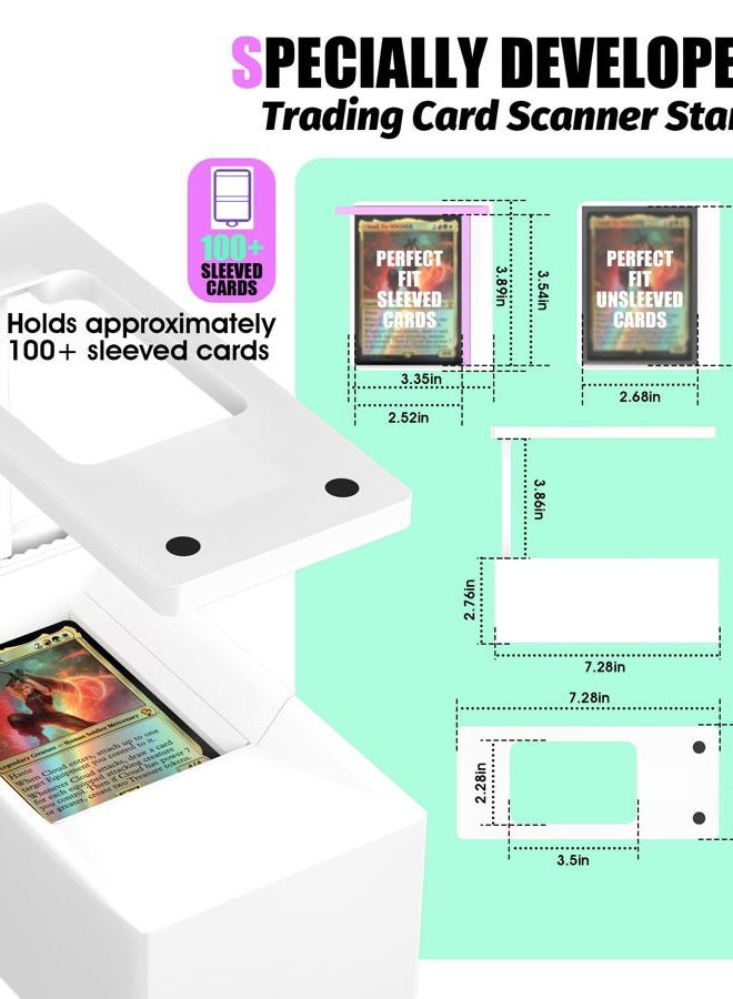 GIBOPOB 2025 Enhanced Trading Card Scanner, MTG Card Scanner Stand, Phone Stand MTG Accessories, Fit for un-Sleeved and Sleeved Cards, Only Available for ManaBox - Image 2