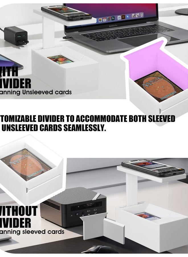 GIBOPOB 2025 Enhanced Trading Card Scanner, MTG Card Scanner Stand, Phone Stand MTG Accessories, Fit for un-Sleeved and Sleeved Cards, Only Available for ManaBox - Image 3
