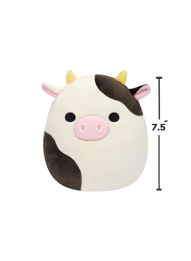 Squishmallows 7.5 inch Little Plush Connor Black & White Cow Officially Licensed Kellytoy Plush Toy Colorful Soft Gift for Kids Girls & Boys Washable Squishy Stuff Toy Multicolor All Age  - Image 5