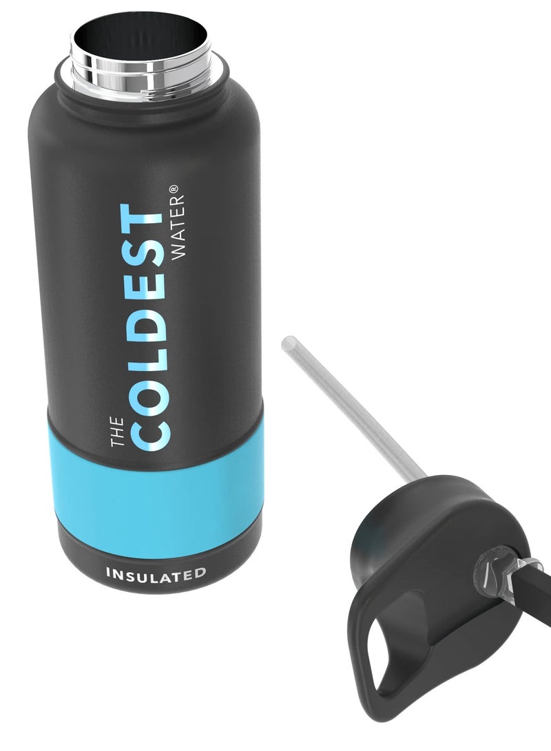 THE COLDEST WATER Coldest Sports Bottle Tactical Black 32 Oz - Image 3
