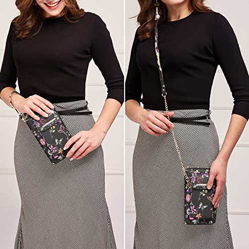 Dasein Crossbody Bag Phone Purse Handbag for Women Shoulder Bag Credit Card Wristlet Wallet with Multi Pockets - Image 2