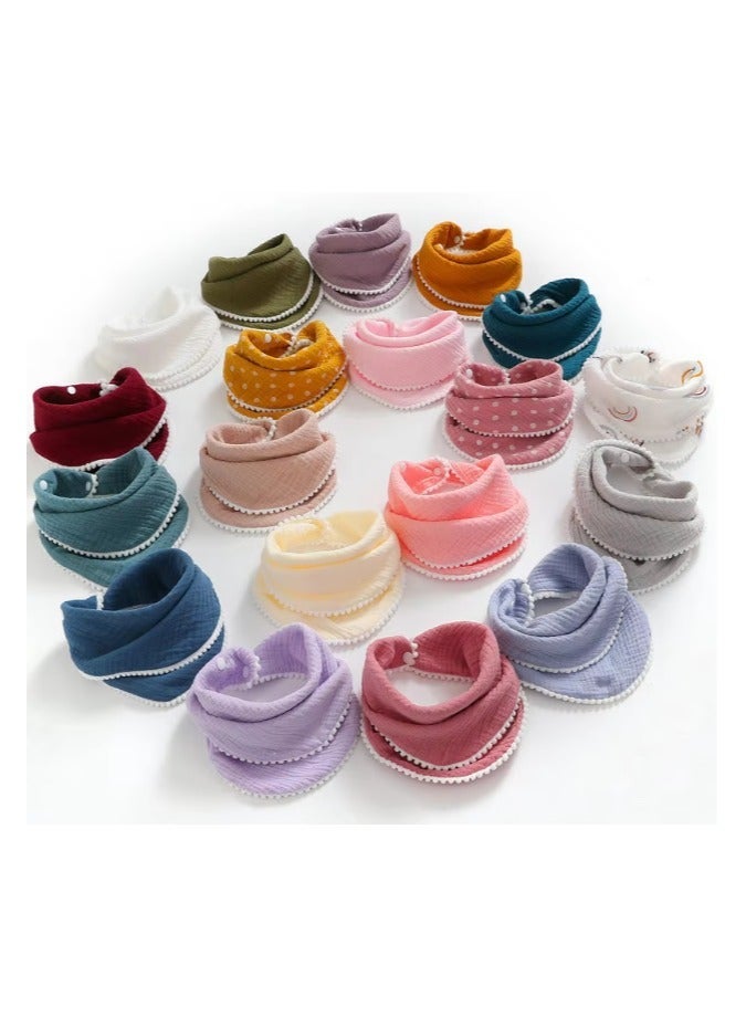 Eco Mom 4 Pieces Training Pants Strong Absorbent Toddler Potty Training Underwear for Baby and Toddlers UNISEX (6-Layers) 12KG-18KG (2-4 Years Old) LARGE, multi-color & Muslin Baby Bibs, 5 Pack Baby Bib Bandana Drool Bibs Baby Bibs for Drooling and Teething Bandana Bibs for Boys Girls CBundle - Image 3