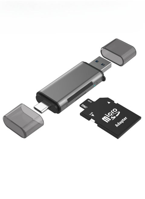 SD Card Reader USB 3.0/USB C OTG Dual Slot Memory Card Adapter for iPhone 16/15 Series, 2022-2016 MacBook Pro 15/16, M1 M2 Mac Air, iPad, Surface, Dell XPS, Samsung, Huawei