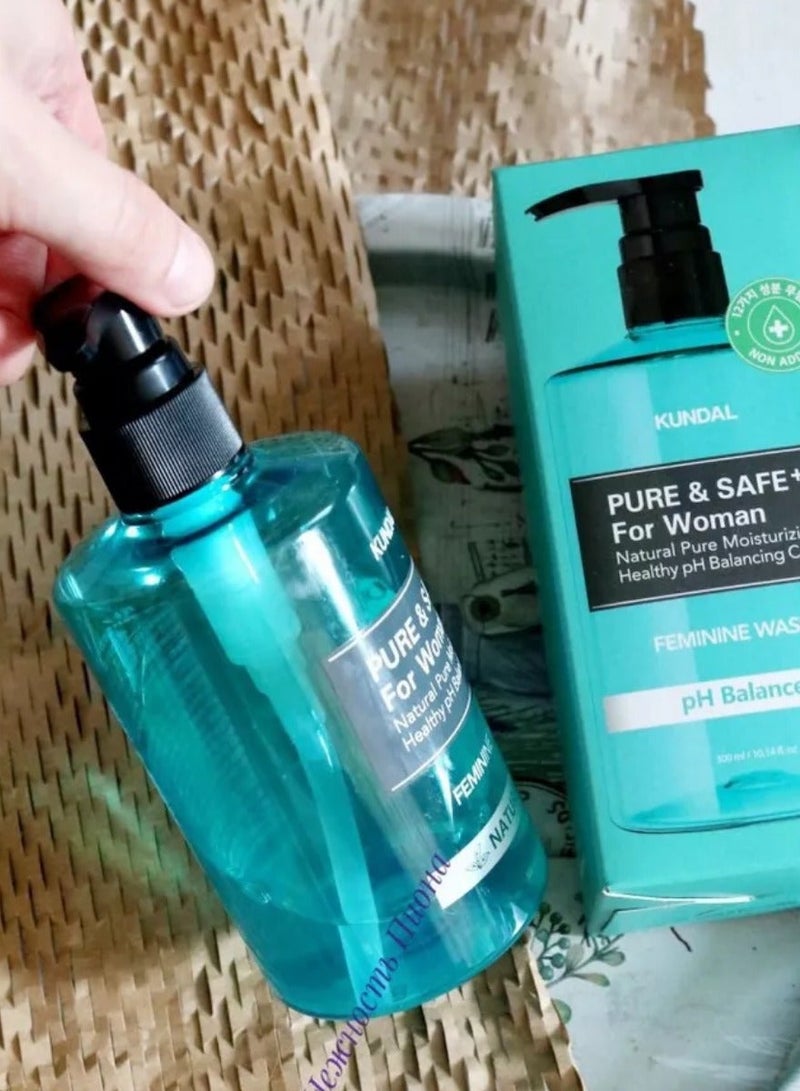 كاندال غسول كوندال بيور آند سيف للنساء طبيعي نقي ومرطب للعناية الصحية، متوازن الحموضة، 300 مل - Image 4