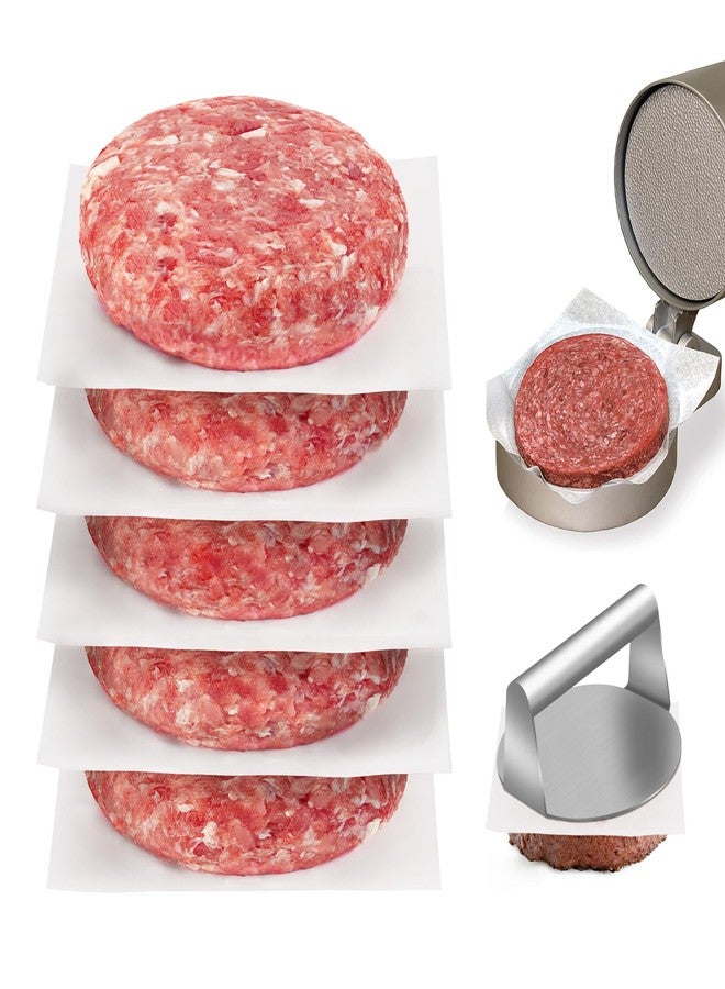 BYKITCHEN Parchment Paper Squares, Set of 300, 6 x 6 Inch Hamburger Patty Paper, Non Stick Patty Paper for Smash Burger Press, Burger Patty Maker, Separating Freezing & More - Image 1