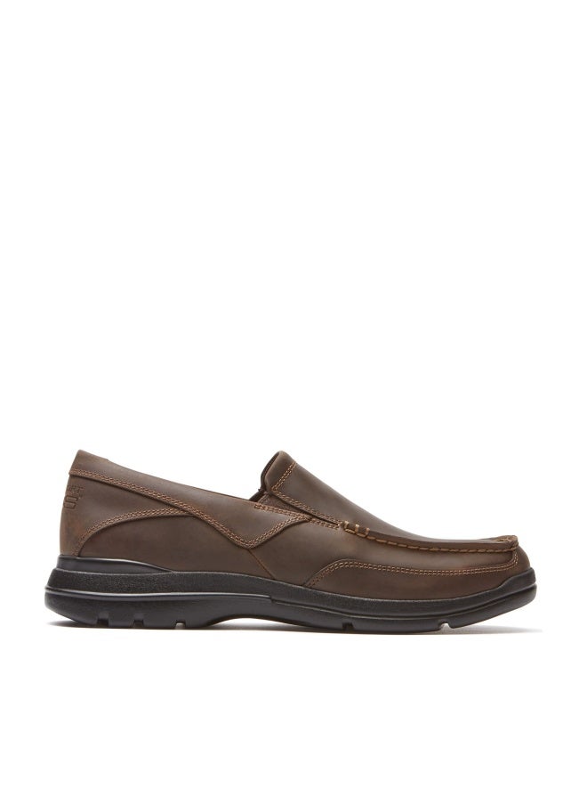 Rockport حذاء روك بورت للرجال من نوع جانكشن بوينت سليب أون، شوكولاتة، 12 - Image 1