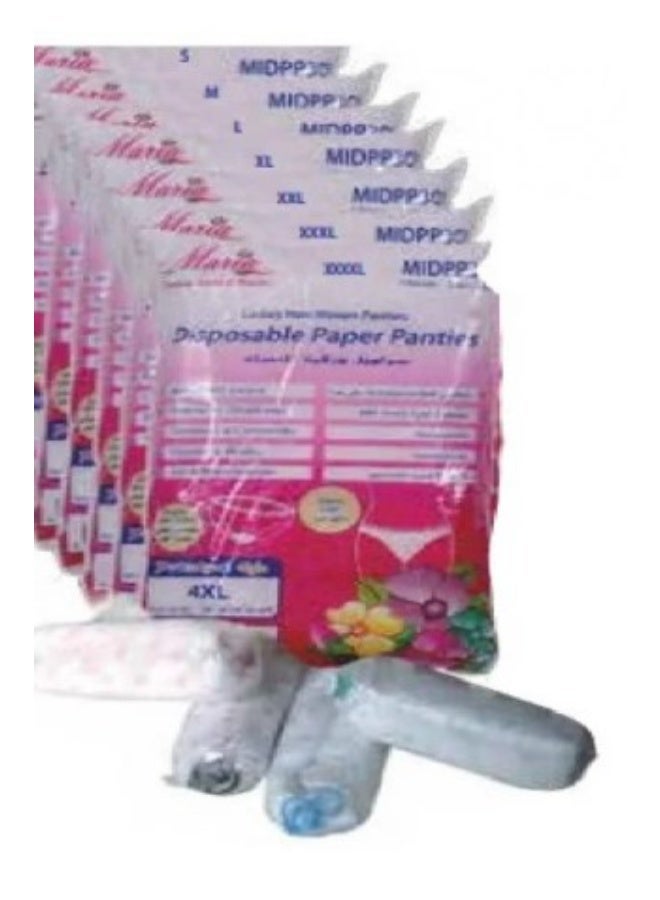 Maria 7Pcs Disposable Underwears Nonwoven Breathable Panties for Spa Briefs for Travel Hotel Spa Women Daily Use - Image 1