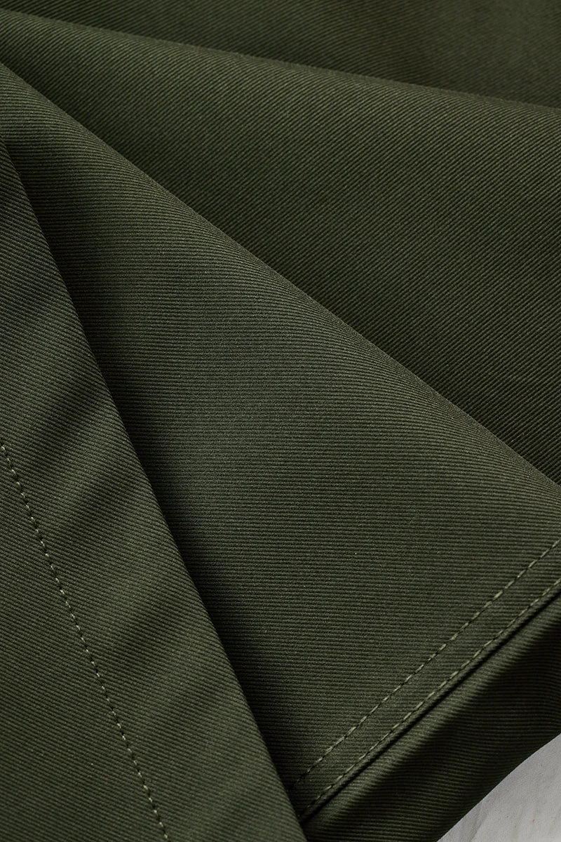 SNITCH Olive Loose Fit Trousers