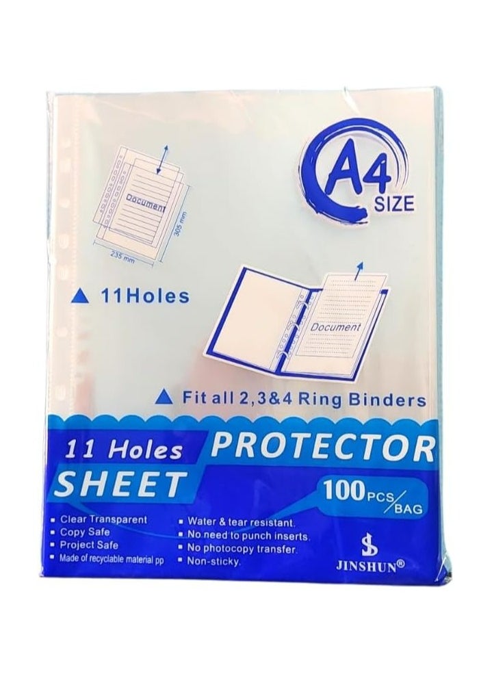 ماركة غير محددة Office U Shape clear files - 60mic - 100 files  - Image 1