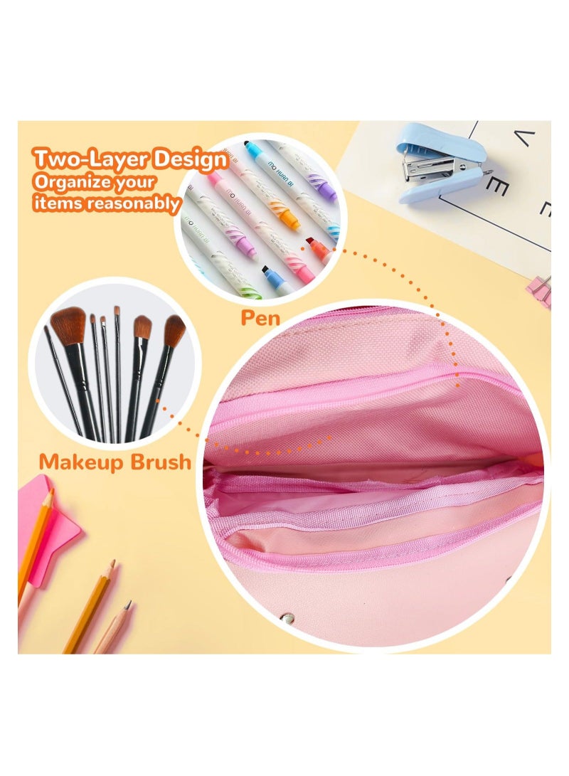 Captaintech Cute Pencil Pouch, Kawaii Big Pencil Case Cute School Supplies Is a Great Gift for Kids Offices and Schools Suitable for Girls Pencil Case - Image 3
