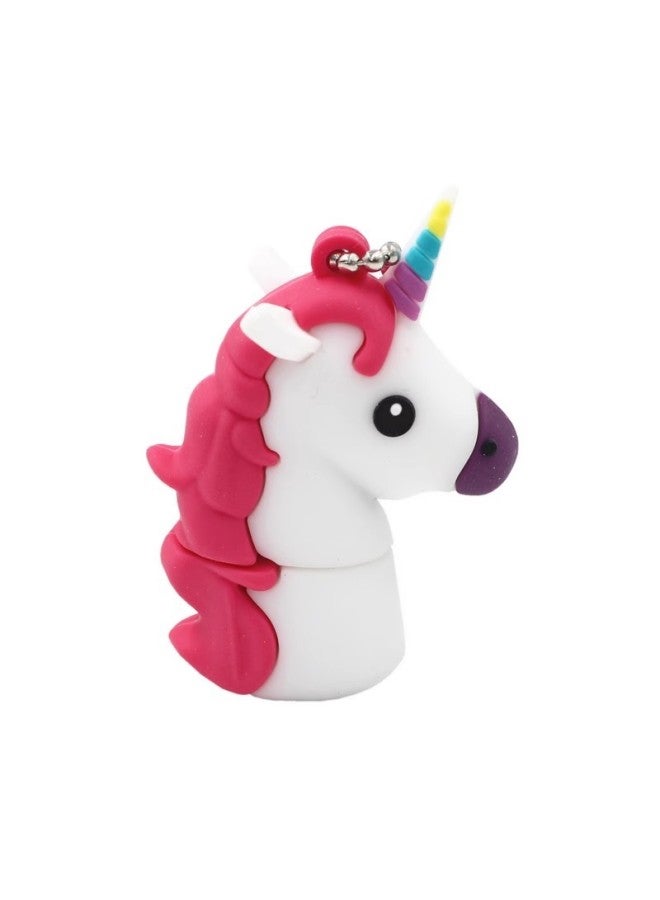 Cartoon USB 16g Cute Creative Mini 32g Doll Gift Company Exhibition Bidding Wholesale-Color:White/unicorn-Capacity:8GB  - Image 1
