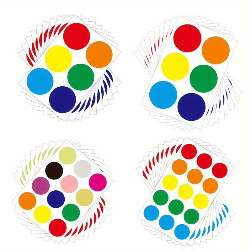 60 Pack Colorful Round Sticker Labels 1.57 Inch for Home Party Organization - Image 1