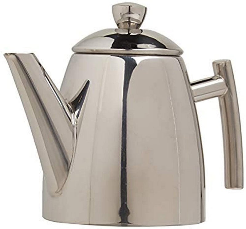 Frieling USA 18/8 Stainless Steel Teapot with Infuser, Tea Warmer with Teapot Infuser for Loose Tea, 14 Ounces - Image 1