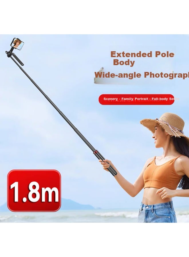 Jowoye Huawei Phone Stand Apple Xiaomi Live Selfie Stick Handheld Extension Rocker Photo Small Video Outdoor Sports Camera Tripod Portable Handheld Stabilizer 1.8m - Image 2