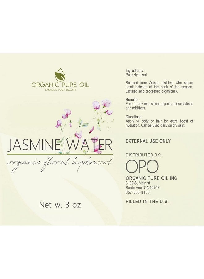 Jasmine Hydrosol Face Mist Calming Spray Toner Aroma Therapy Body Mist Set Makeup 8Oz Pure Hydrosol Water Jasmine By Organic Pure Oil - pzsku/Z6CAAF5BACA79FB6D639DZ/45/_/1719223531/b334f9d6-42f1-4239-accf-ddf740aab8b1