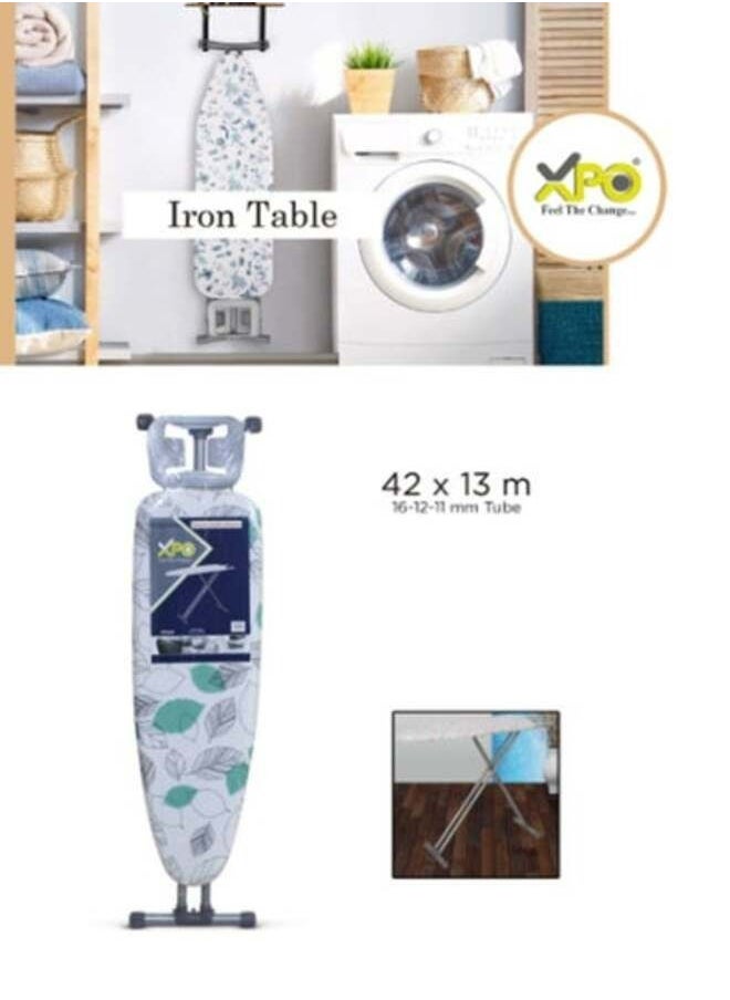 XPO - Ironing Board With Steam Iron Rest, Heat Resistant, Adjustable Height and Lock System - Image 1