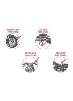 Centy CENTY Toys Pack of 2- The White Colour Police Chase with Sunroof and The Blue Colour Rugged Bike - Realistic Alloy Wheels and Realistic Design- Pull Back Action- Bike is Both Free Wheel and Pull Back  - Image 4