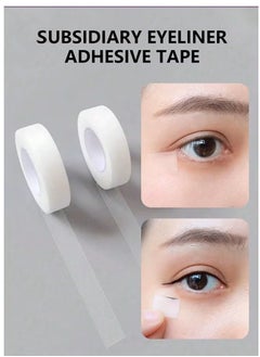Generic 2 Rolls PE Eyelash Tape, Adhesive Fabric Eyelash Tapes, Adhesive Breathable Micropore Fabric Tape for Eyelash Extension Supply,9 m/10 Yard Each Roll (Transparent)  - Image 1