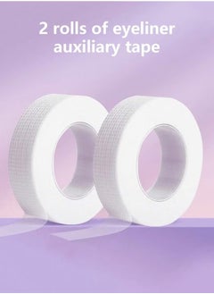 Generic 2 Rolls PE Eyelash Tape, Adhesive Fabric Eyelash Tapes, Adhesive Breathable Micropore Fabric Tape for Eyelash Extension Supply,9 m/10 Yard Each Roll (Transparent)  - Image 2