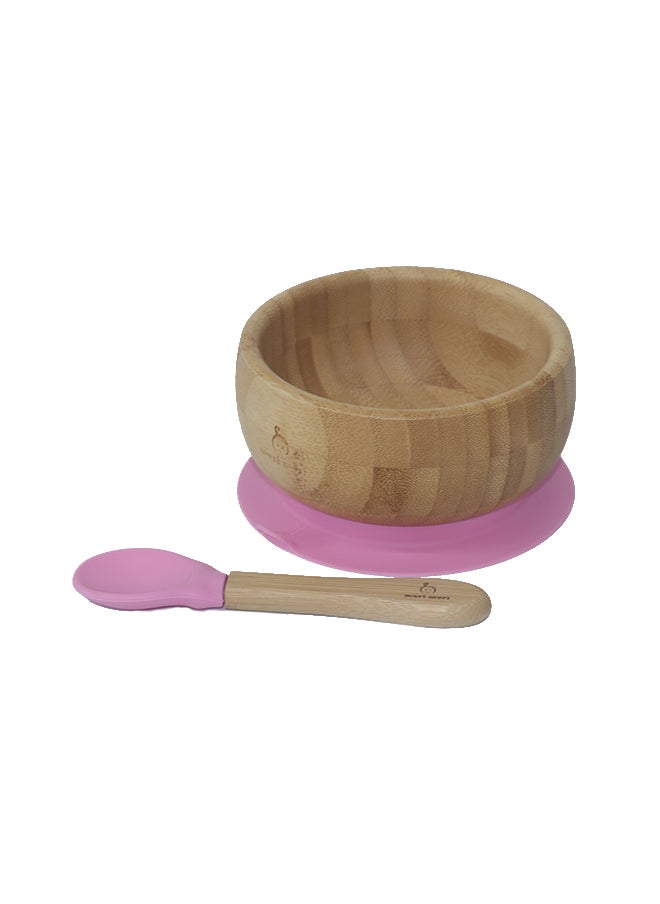 Round Bowl With Spoon And Silicone Suction - Pink - pzsku/Z6CAB394DC96EA20A4701Z/45/_/1695645298/85a45726-5acb-4c16-ba64-a2c0d441e452