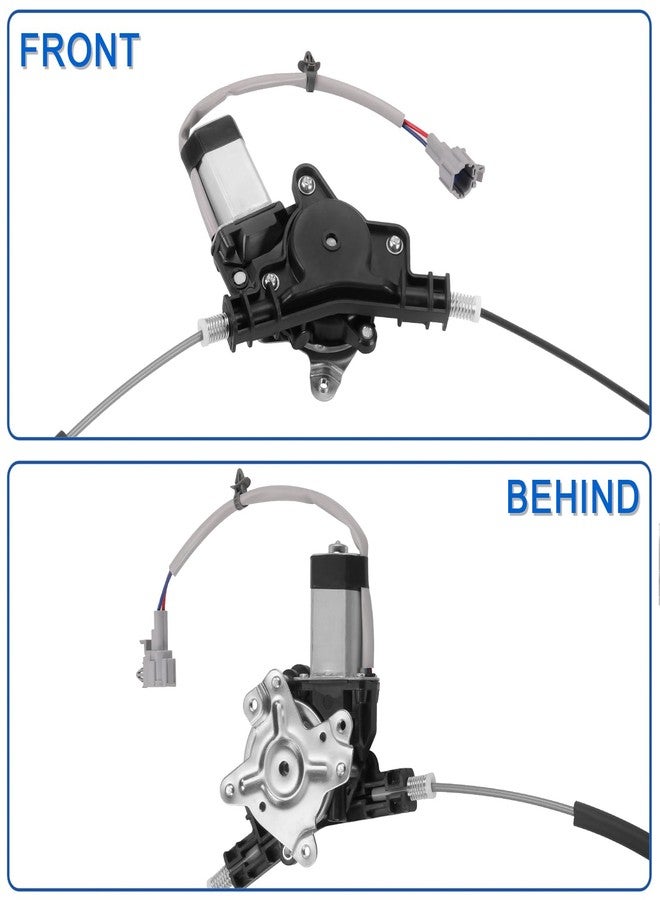 Obaee 748-981 Rear Right Passenger Side Power Window Motor and Regulator Assembly Compatible with Nissan Armada 2005-2015/ Nissan Titan 2004-2015/ Nissan Pathfinder Armada 2004, Replace OE 827207S000 - Image 5