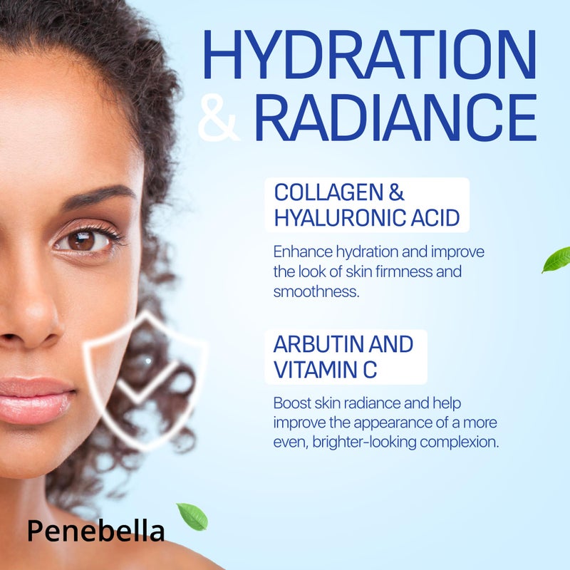 PENEBELLA Face & Neck Cream for Tightening and Firming - Made in Korea - Collagen, Hyaluronic Acid, 3X Peptide Complex, Vitamin C + E - Face Moisturizer Anti Aging Treatment for All Skin Types - Image 3