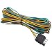 Ruibapa 25 Foot 4 Wire 4Flat Trailer Light Wiring Harness Extension Kit with 18 Gauge White Ground Wire for Trailers - Image 2