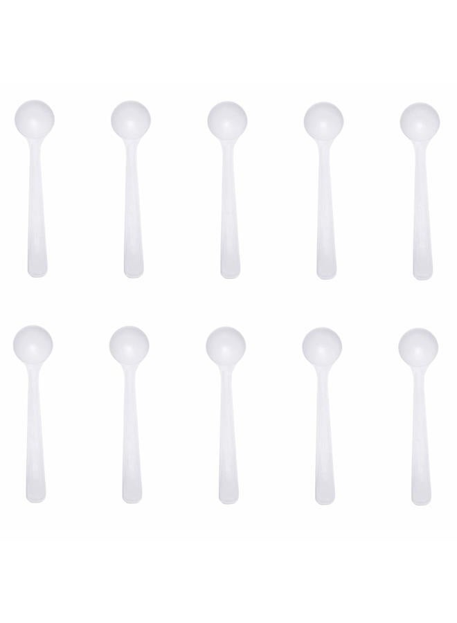ONLYKXY 10-Piece Food Grade Long Handle Nontoxic Reusable Plastic Measuring Spoon Coffee Teaspoon Milk Powder Spoon Kitchen Spoons (1 g Measuring) - Image 1