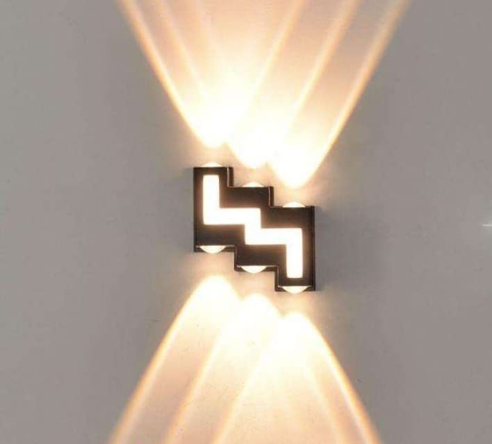 FILLISKA Aluminium Led Luxurious Indoor & Outdoor Step Type Up/Down Wall Light Warm White, Shockproof & Rustproof Alluminium Body (3 Up & 3 Down Step) - Image 5