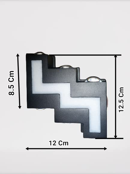 FILLISKA Aluminium Led Luxurious Indoor & Outdoor Step Type Up/Down Wall Light Warm White, Shockproof & Rustproof Alluminium Body (3 Up & 3 Down Step) - Image 2