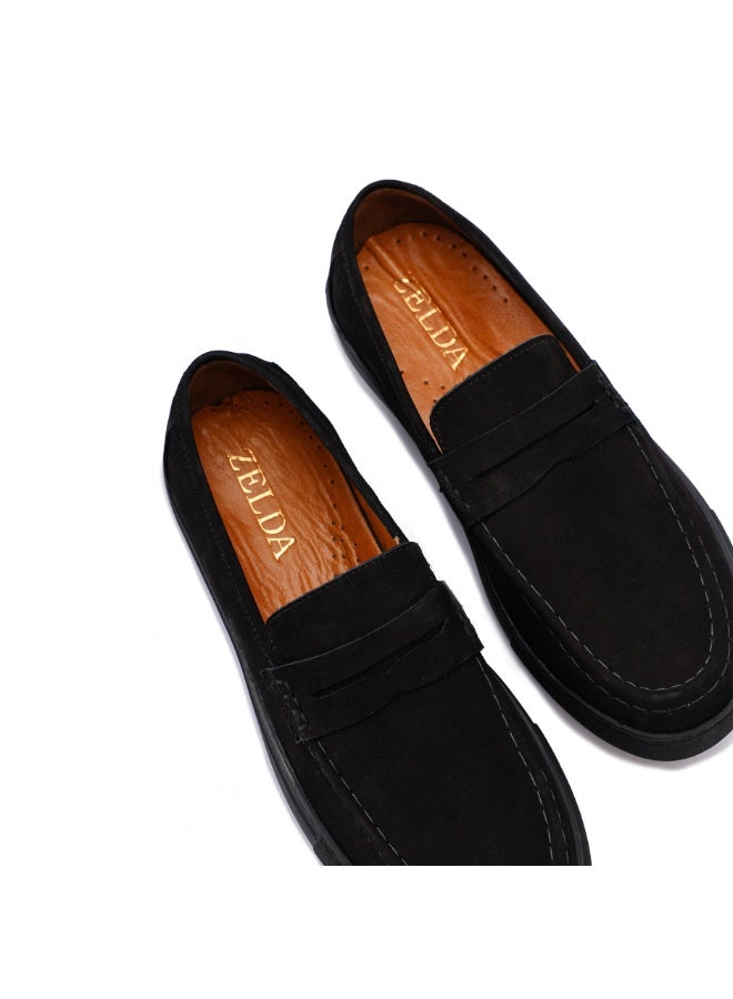 زيلدا أحذية زيلدا الرجالية من الجلد الطبيعي الأنيق غير الرسمي - Image 4