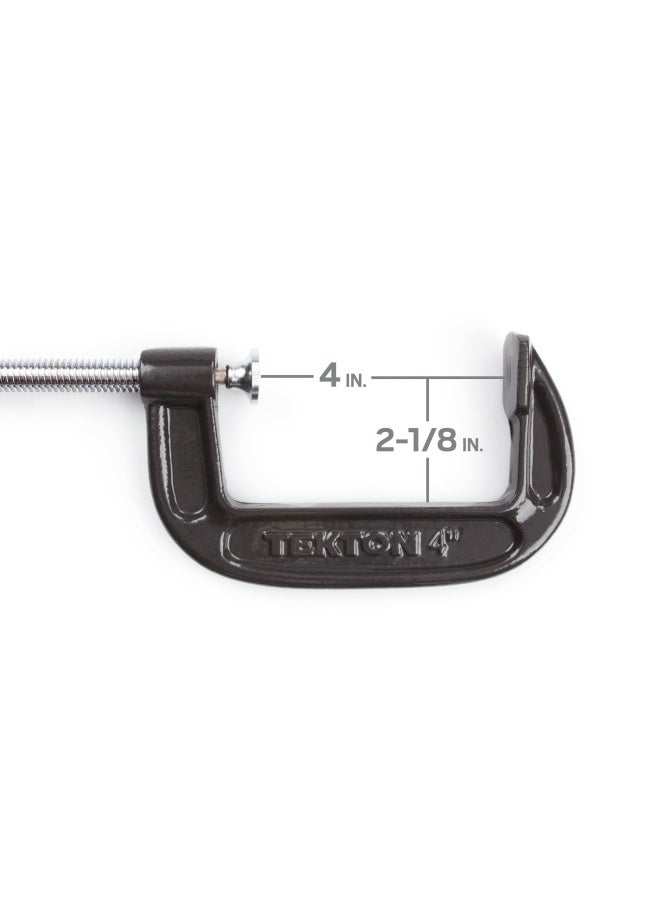 Tekton مشبك تيكتون 4 بوصة من الحديد القابل للتشكيل بفتحة فك 4 بوصة وعمق حلق 2 1 8 بوصة 4017 - Image 2