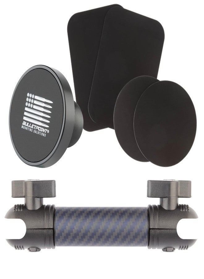 Bulletpoint Magnetic Phone Mount with 7cm Carbon Fiber + Kevlar Mounting Arm for iPhone & Android Smartphones - Fits 20mm Attachment Ball - Image 1