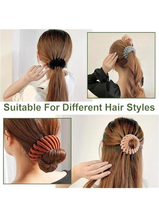 Generic Magic Hair Clip for Women - Expandable Bird Nest Hair Bun Maker for Thin Thick Curly Hair, Plastic Barrettes Scrunchies Ponytail Holder - Image 4