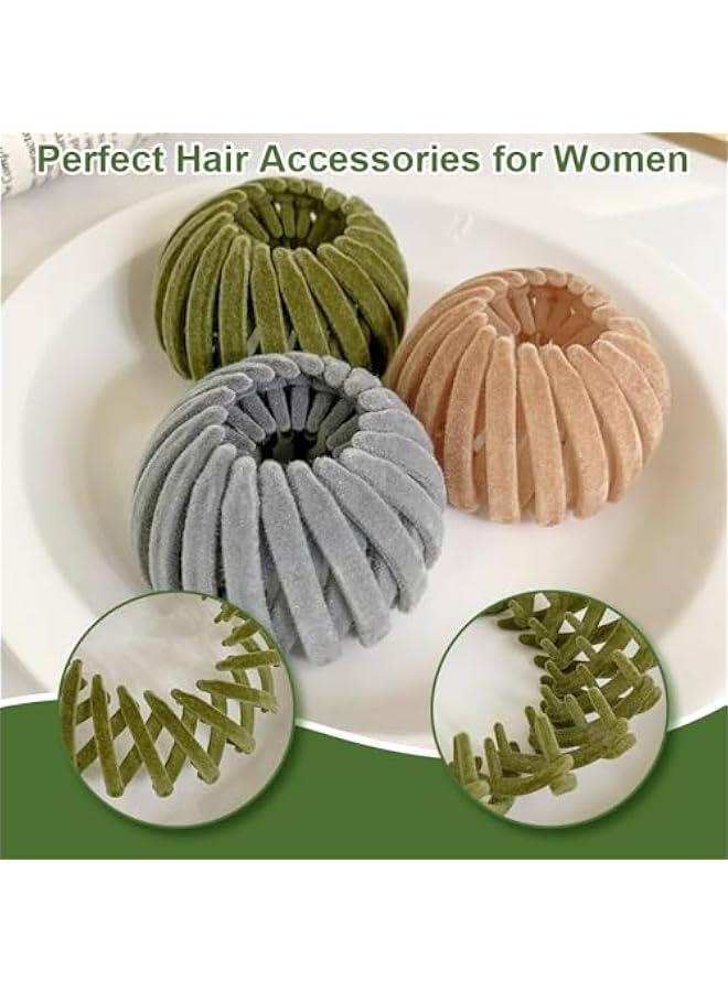 Generic Magic Hair Clip for Women - Expandable Bird Nest Hair Bun Maker for Thin Thick Curly Hair, Plastic Barrettes Scrunchies Ponytail Holder - Image 3